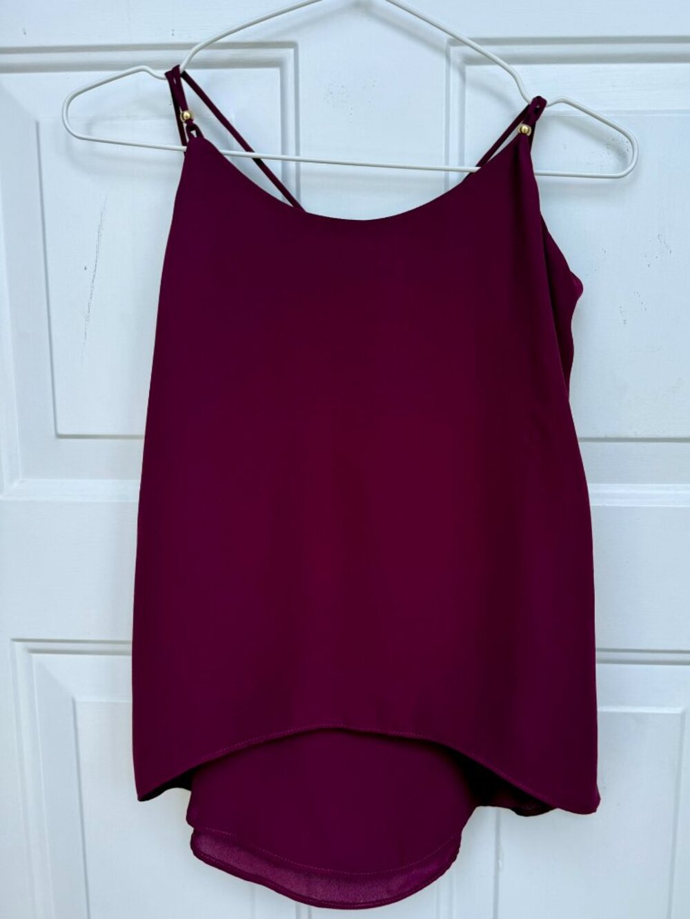 Atina Cristina Deep Plum Cami NWT Size XS